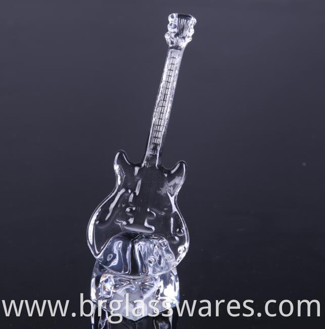 decorative glass guitar